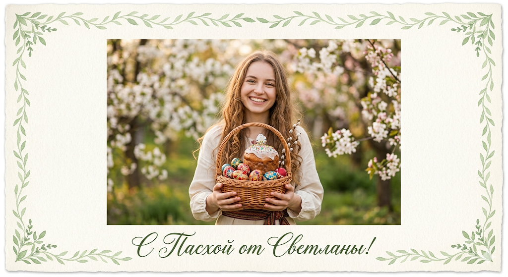 Как сгенерировать ИИ открытку на Пасху: 26 готовых промптов для фотосессии, обзоры нейросетей - 16