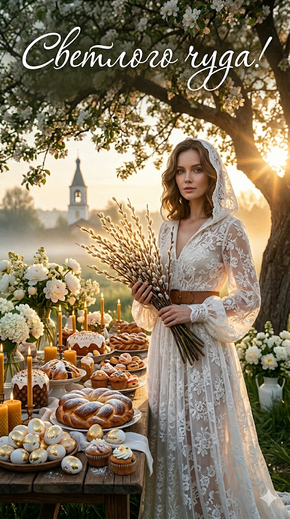 Как сгенерировать ИИ открытку на Пасху: 26 готовых промптов для фотосессии, обзоры нейросетей - 9