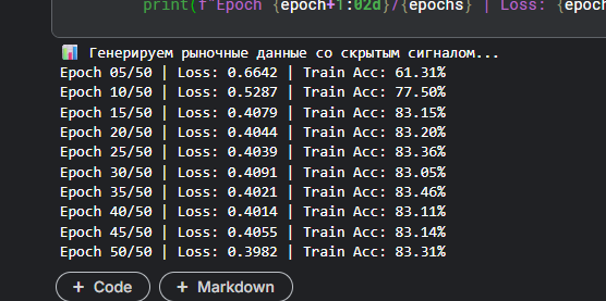 Укрощаем рыночный хаос: Пишем Liquid Neural Network (LNN) на PyTorch для алготрейдинга - 1