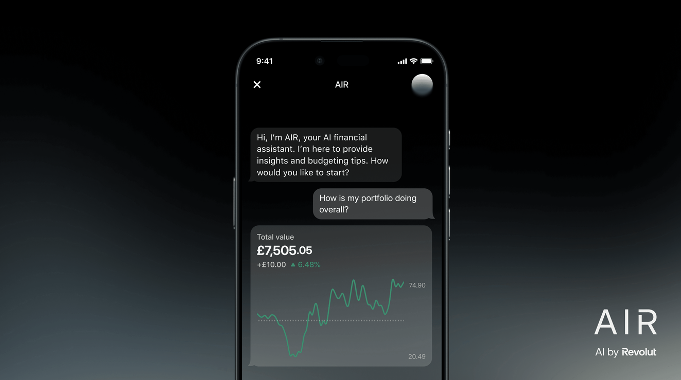 Финансовый помощник AIR от Revolut.