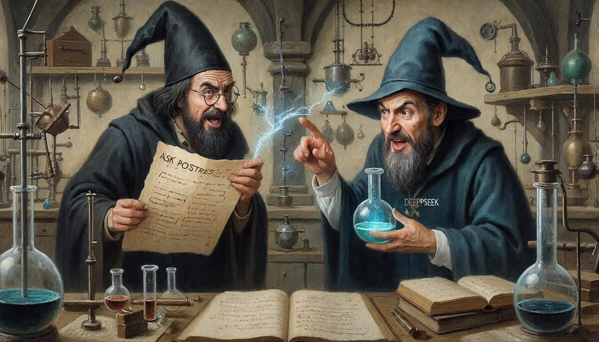 Пока два алхимика выясняют, какая магия опаснее, инженер ставит эксперимент.  