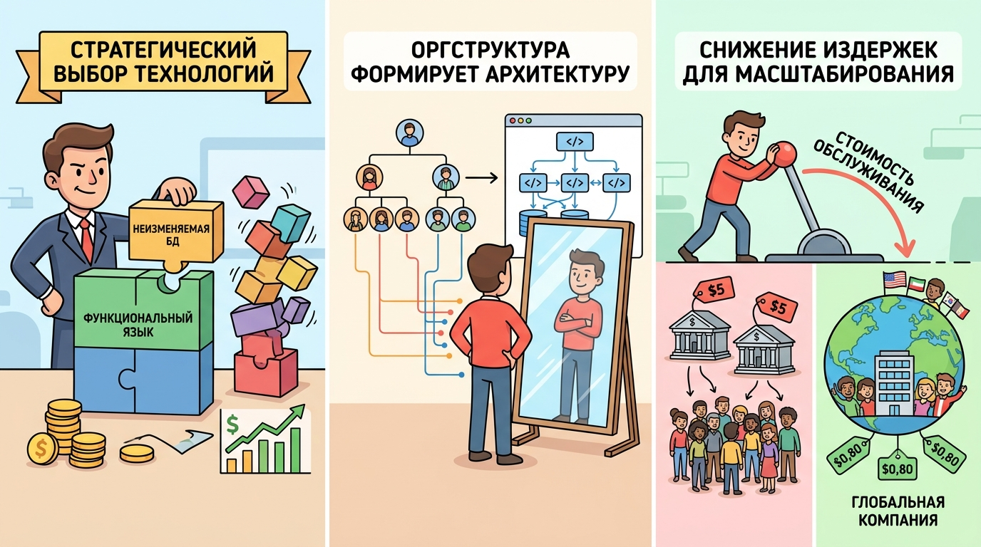 Как построить банк на 130 миллионов клиентов с помощью Clojure, иммутабельного графа и закона Конвея - 5