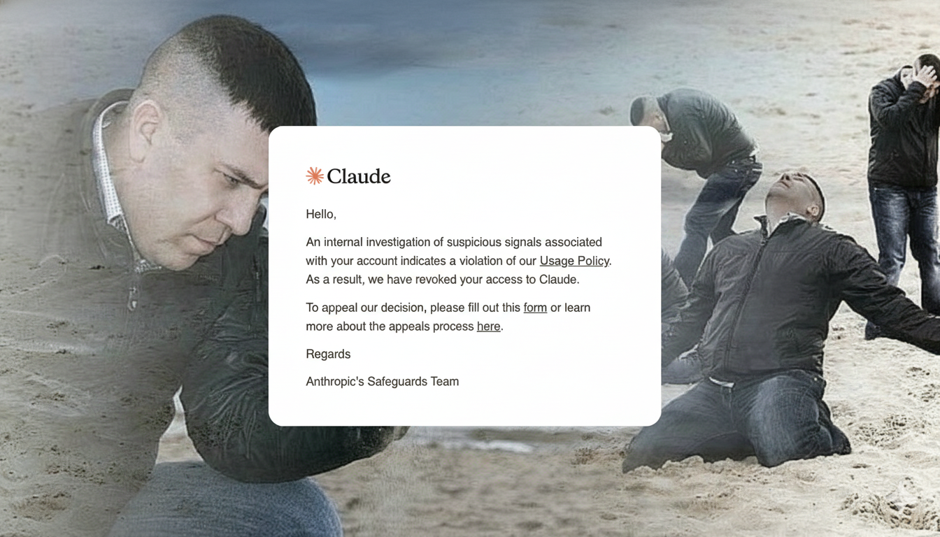 Началось: меня забанили в Claude Code на аккаунте за $200 - 1 Началось: меня забанили в Claude Code на аккаунте за $200 - 1