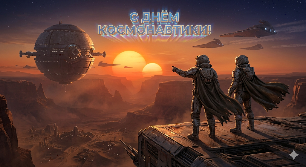 Нейросеть для открыток ко Дню космонавтики: создаем ИИ поздравления на 12 апреля - 11