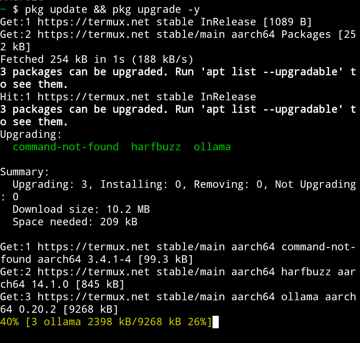 Скачиваем пакеты