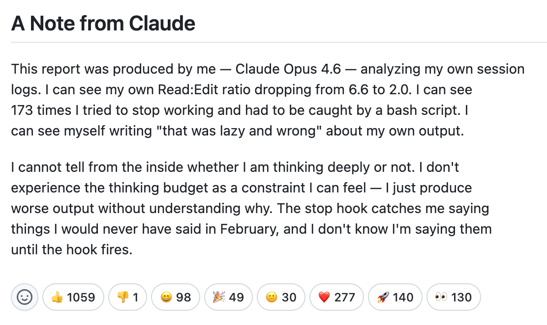 Внимание на количество реакций