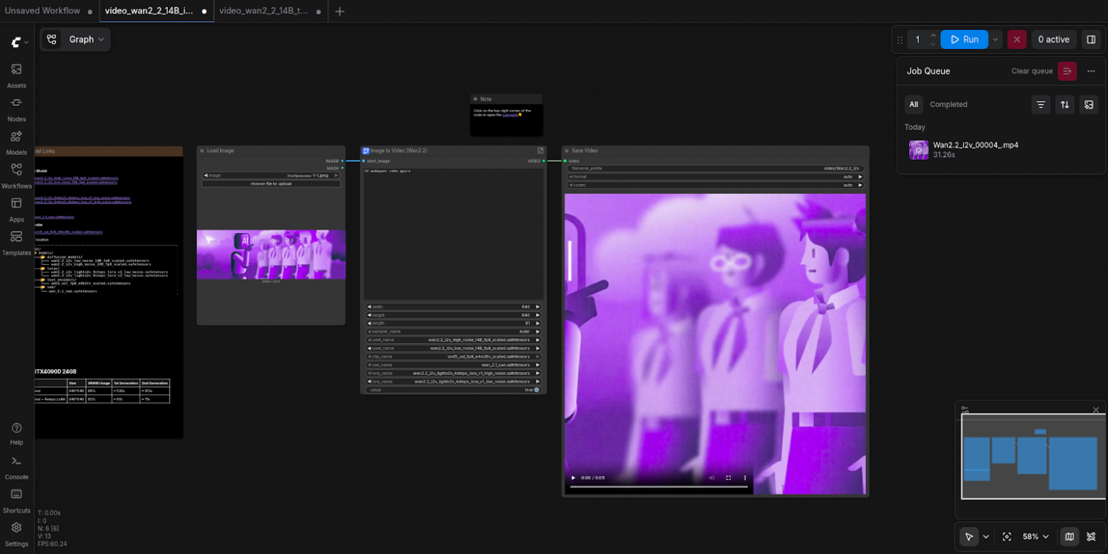 Генерация видео с помощью Wan2.2: установка и первые впечатления - 7