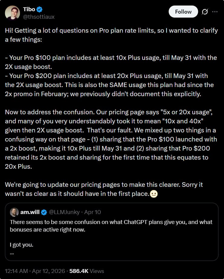 OpenAI объяснила путаницу с лимитами тарифов Pro - 2