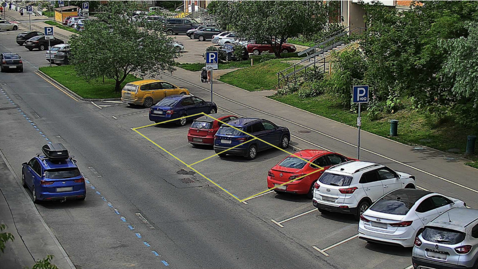 Видеоаналитика парковочных мест