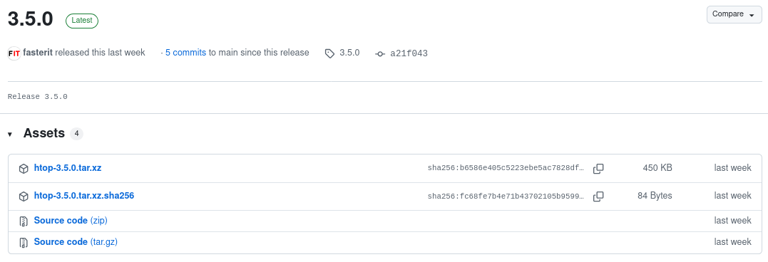 Вышло обновление консольной утилиты диспетчера задач htop 3.5.0 - 4