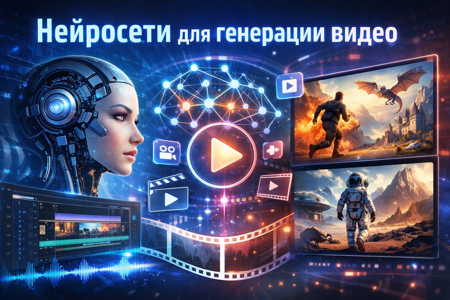 Нейросеть для видео ИИ: ТОП-5 нейросетей для генерации видео