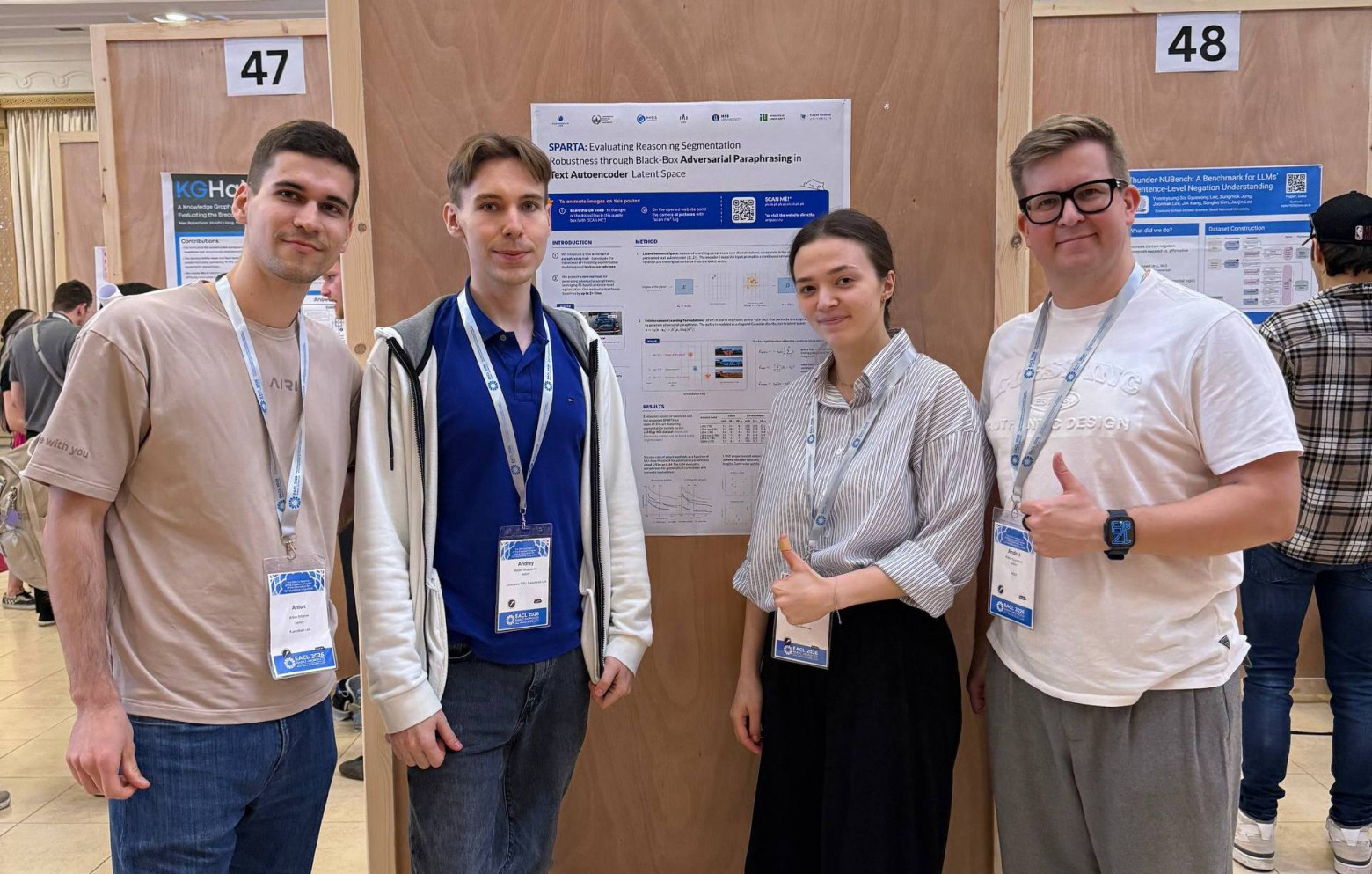 SPARTA получила Oral, на фото Вика делает доклад.  