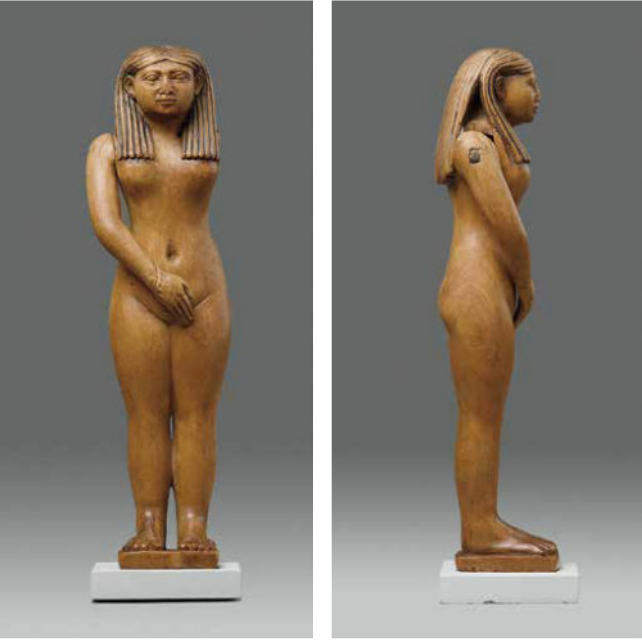 Двигающаяся статуэтка обнаженной Хатхор