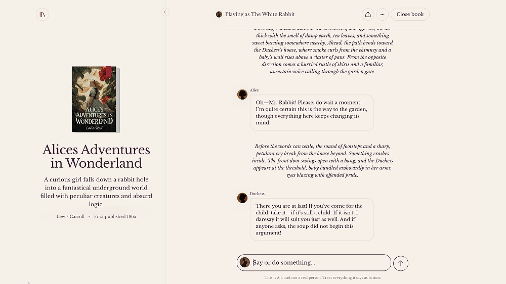 Новый режим «Книги» от Character.AI позволяет «пройти» книгу как ролевую игру - 1