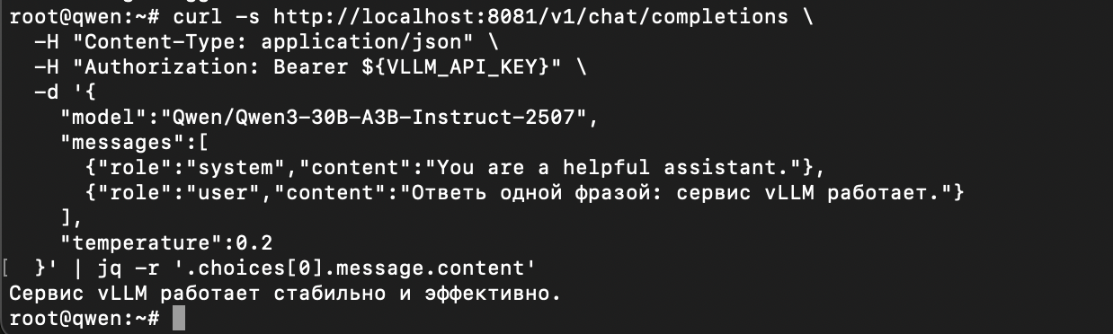 Практическое руководство по Qwen: установка, настройка vLLM и работа через API - 13
