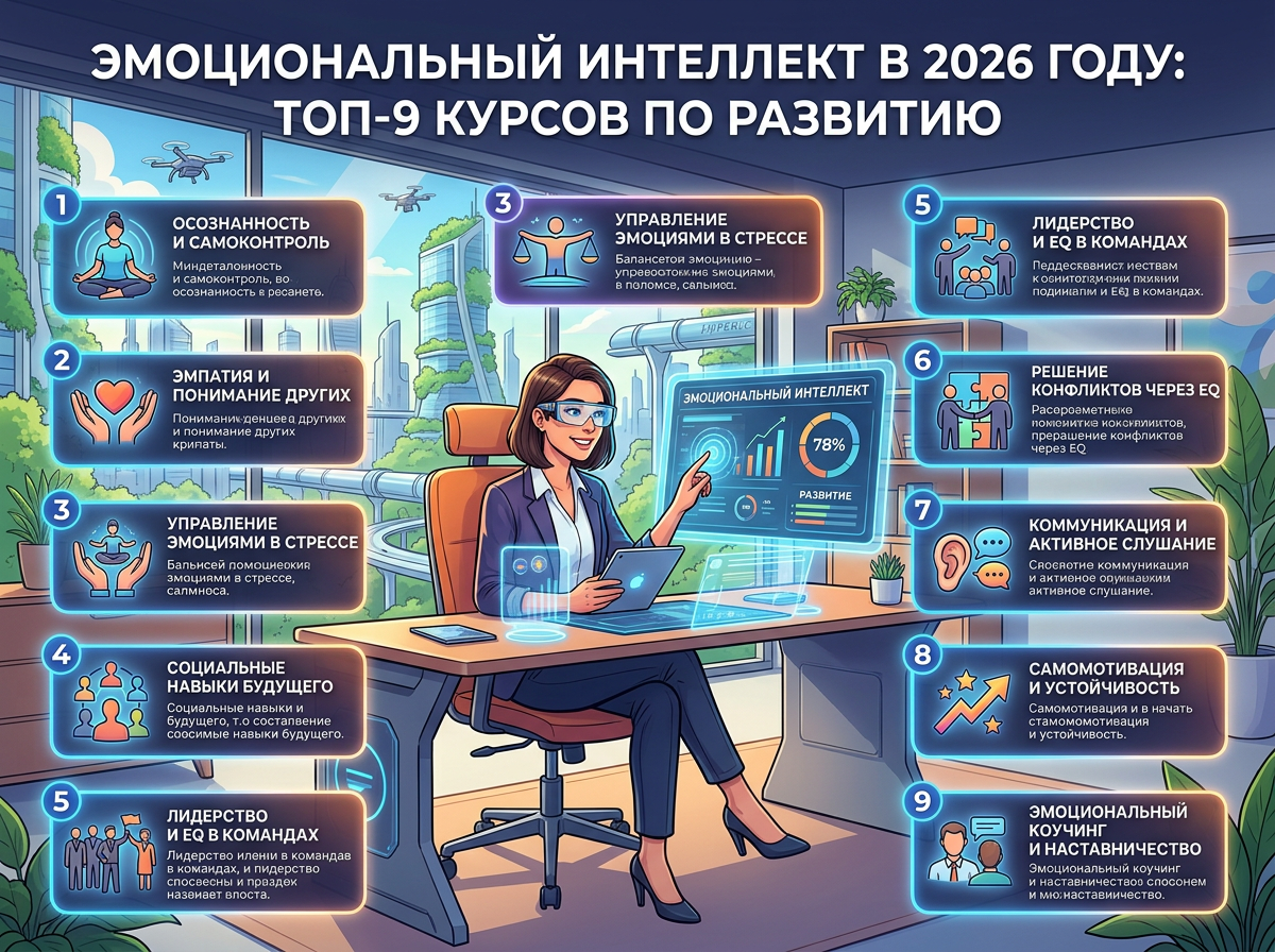 Эмоциональный интеллект в 2026: топ-9 курсов по развитию - 1