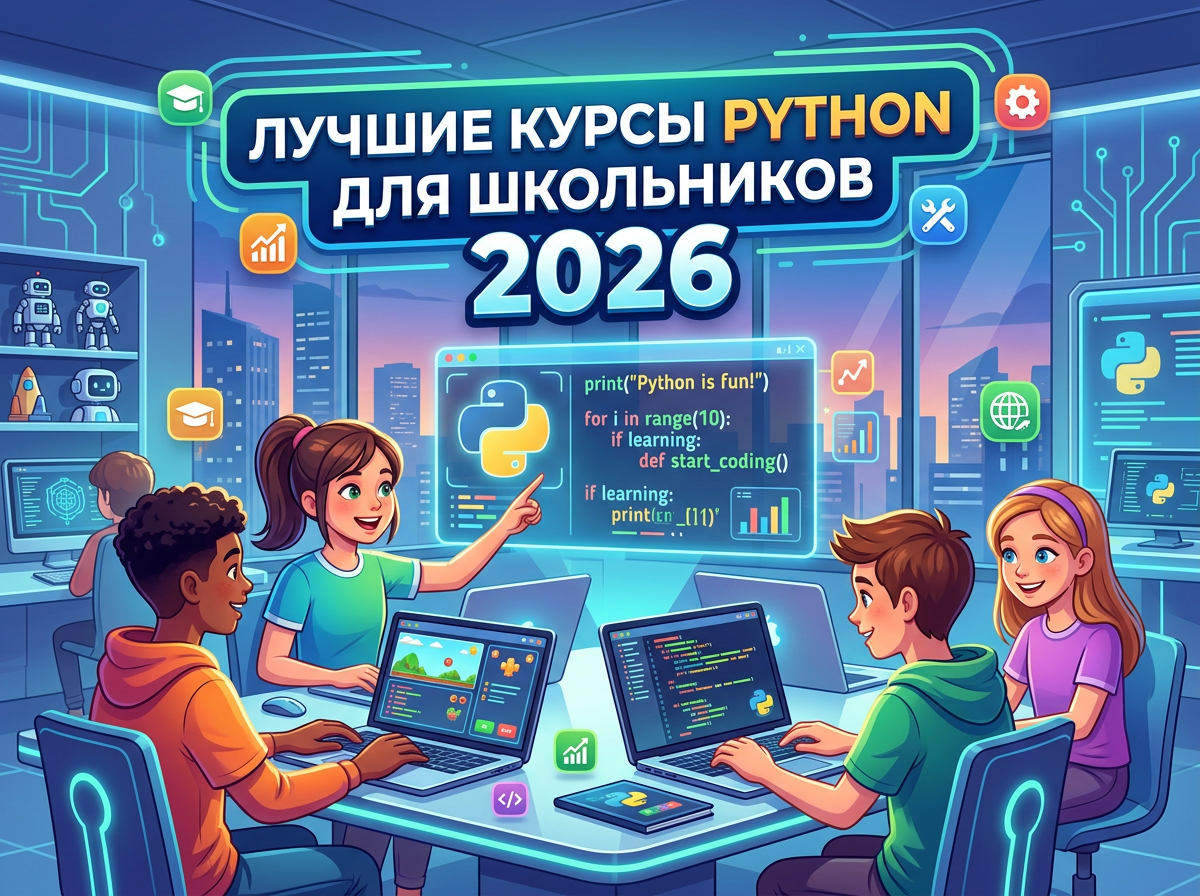 Лучшие курсы Python для школьников 2026: топ-10 для изучения с нуля - 1