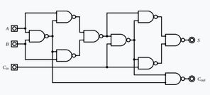 Классический «nine-NAND» из Википедии.