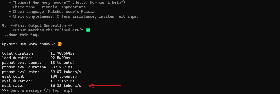 ollama, qwen3.6 35B-A3B, 4060 16gb, 16 t/s