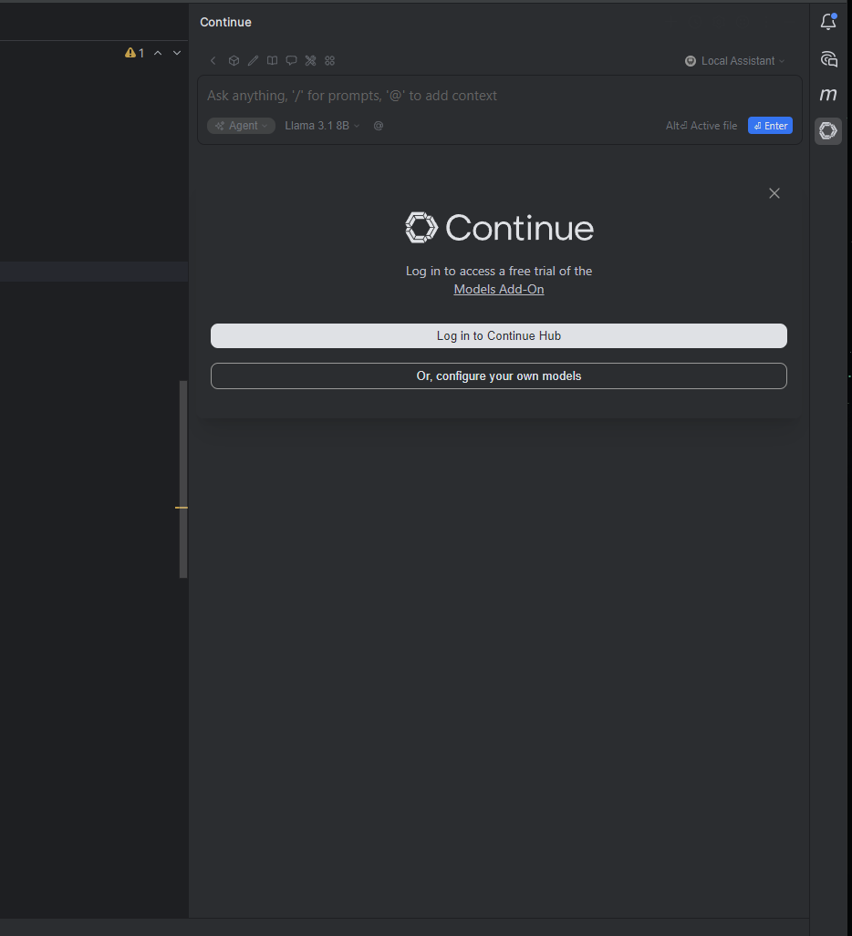 Виджет Continue