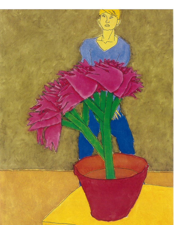 "Нэнси с растением в горшке", 1991 год.