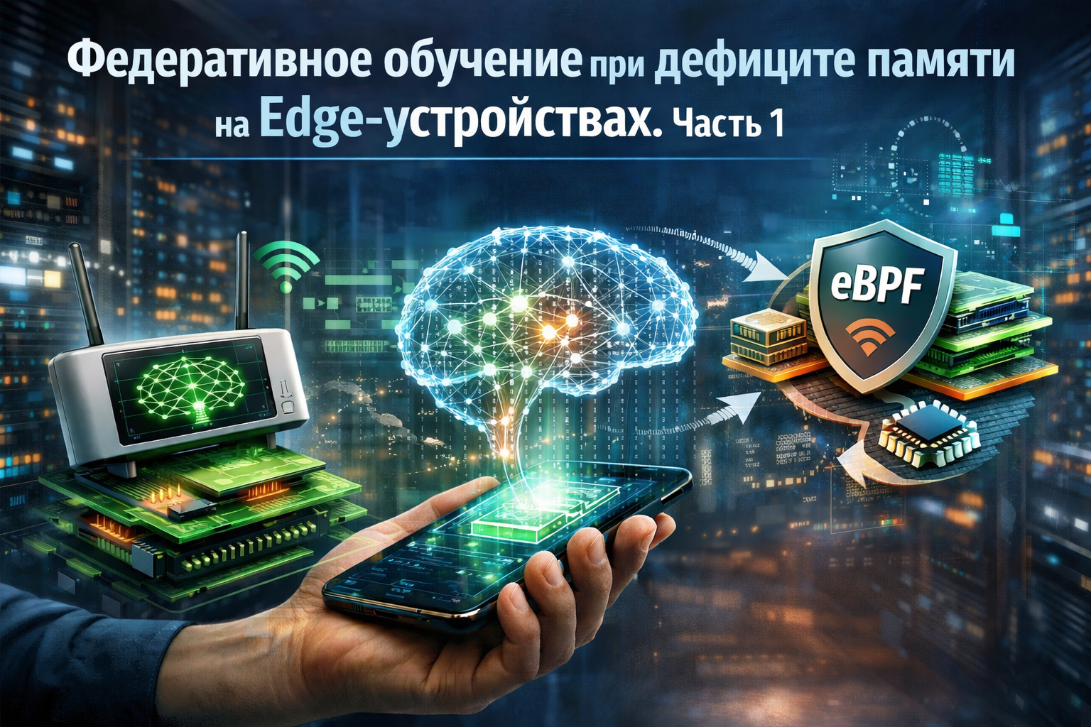 Федеративное обучение в условиях дефицита памяти на Edge-устройствах. Часть 1 - 1