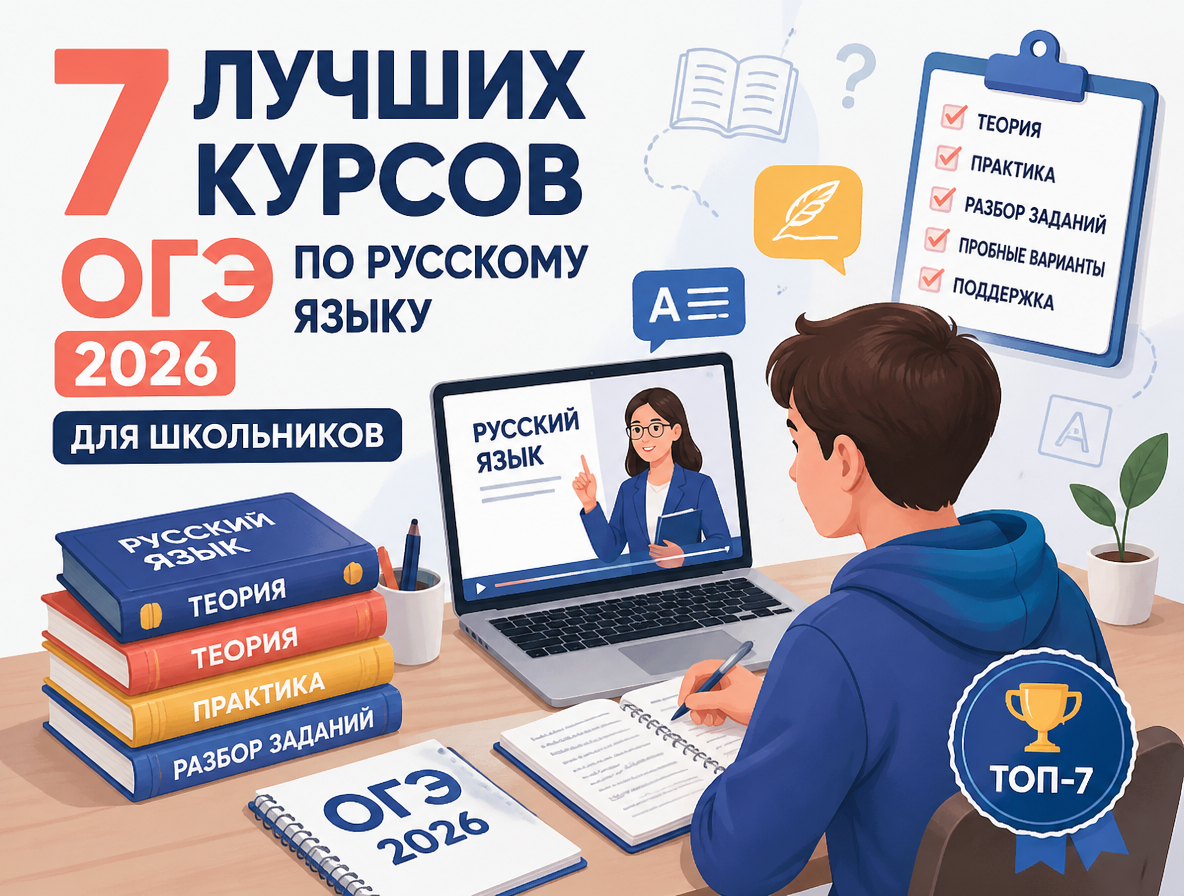 7 лучших курсов ОГЭ по русскому языку 2026 для школьников - 1