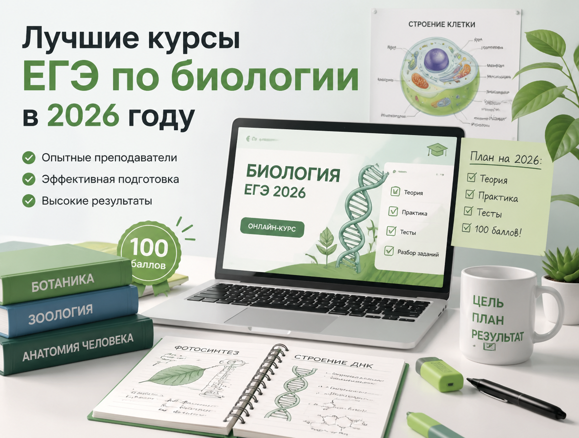 Лучшие курсы ЕГЭ по биологии в 2026 году: быстрая подготовка с нуля - 1