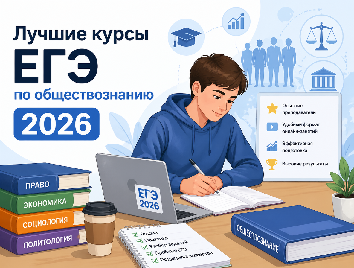 Лучшие курсы ЕГЭ по обществознанию 2026: быстрая подготовка к экзамену - 1