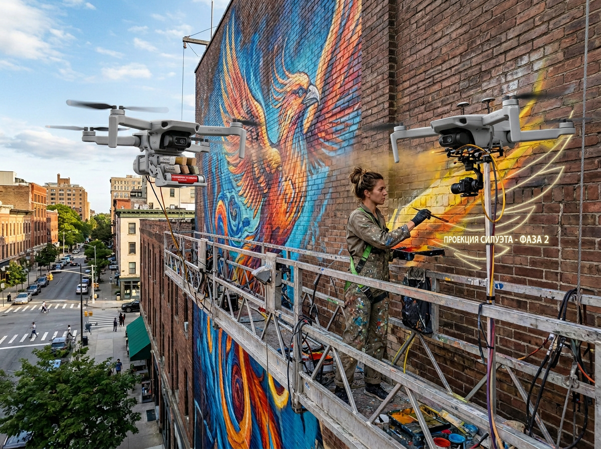 Проектор, дрон, нейросеть: как технологии меняют работу в дизайне и оформлении пространств - 3