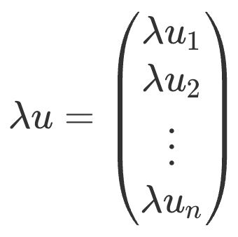 умножение вектора на скаляр