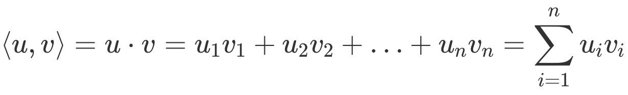 скалярное произведение векторов