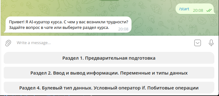 Запуск бота