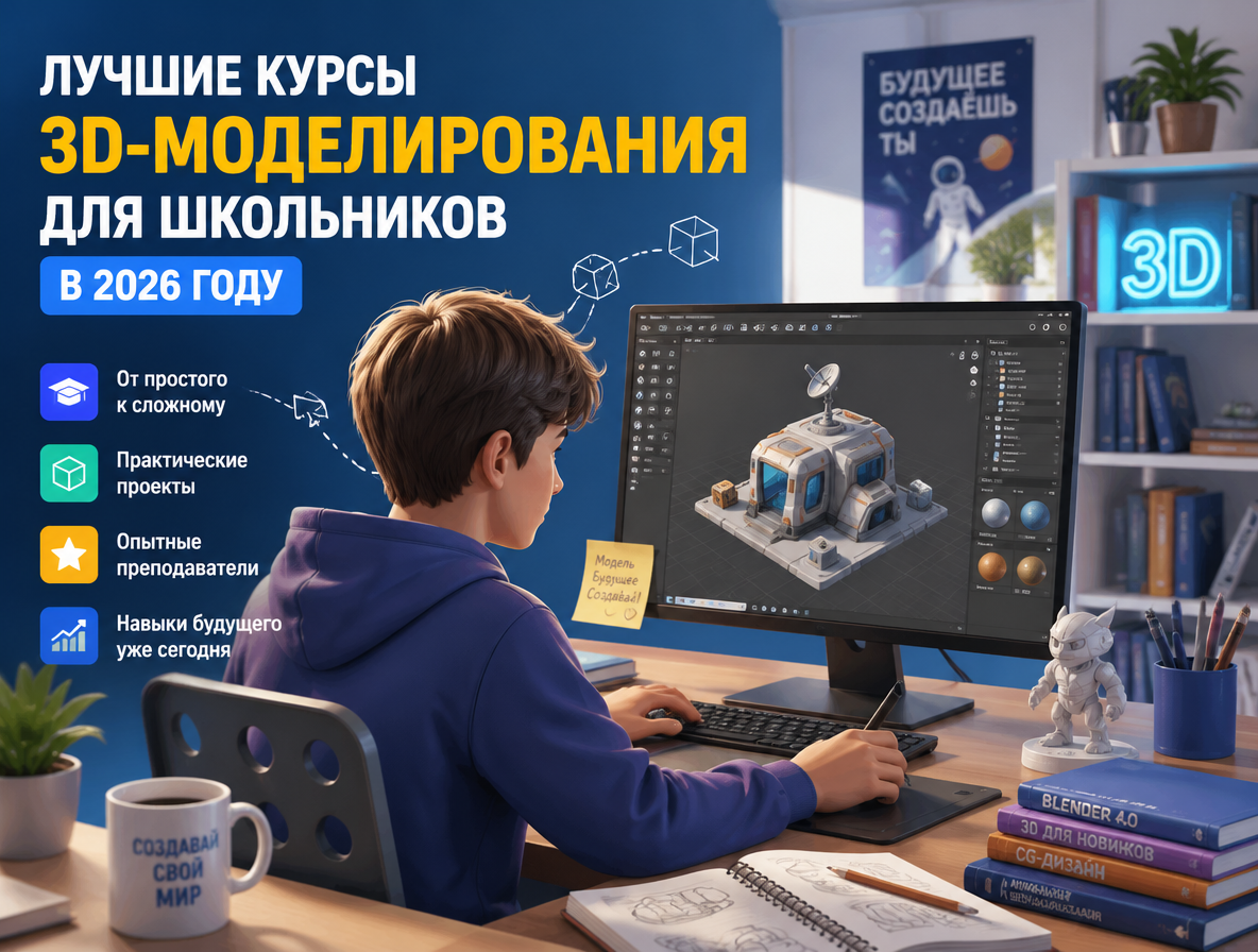 10 лучших курсов 3D-моделирования для школьников в 2026 году - 1