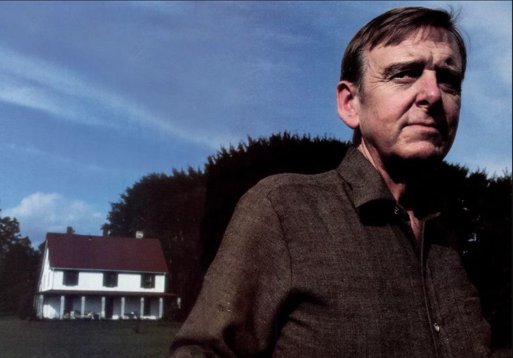 Julian Jaynes at his Prince Edward Island home (From Richard Rhodes article in Omni, ~1978)
