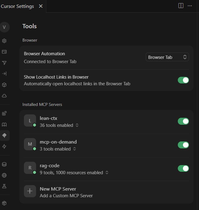 Тюнинг Cursor: как я укротил AI-ассистента и радикально снизил счета за токены с помощью MCP-серверов - 3