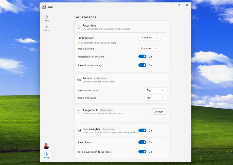 В приложение «Часы» в Windows 11 добавят ИИ для концентрации внимания - 7