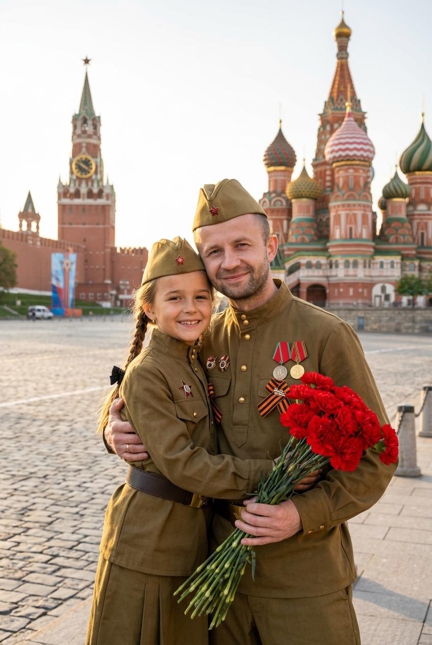 ИИ фото на 9 мая: как сделать фотосессию и открытку через нейросеть бесплатно — промты и пошаговая инструкция - 2