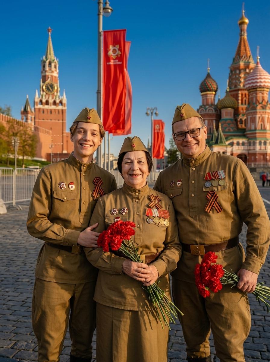 ИИ фото на 9 мая: как сделать фотосессию и открытку через нейросеть бесплатно — промты и пошаговая инструкция - 6