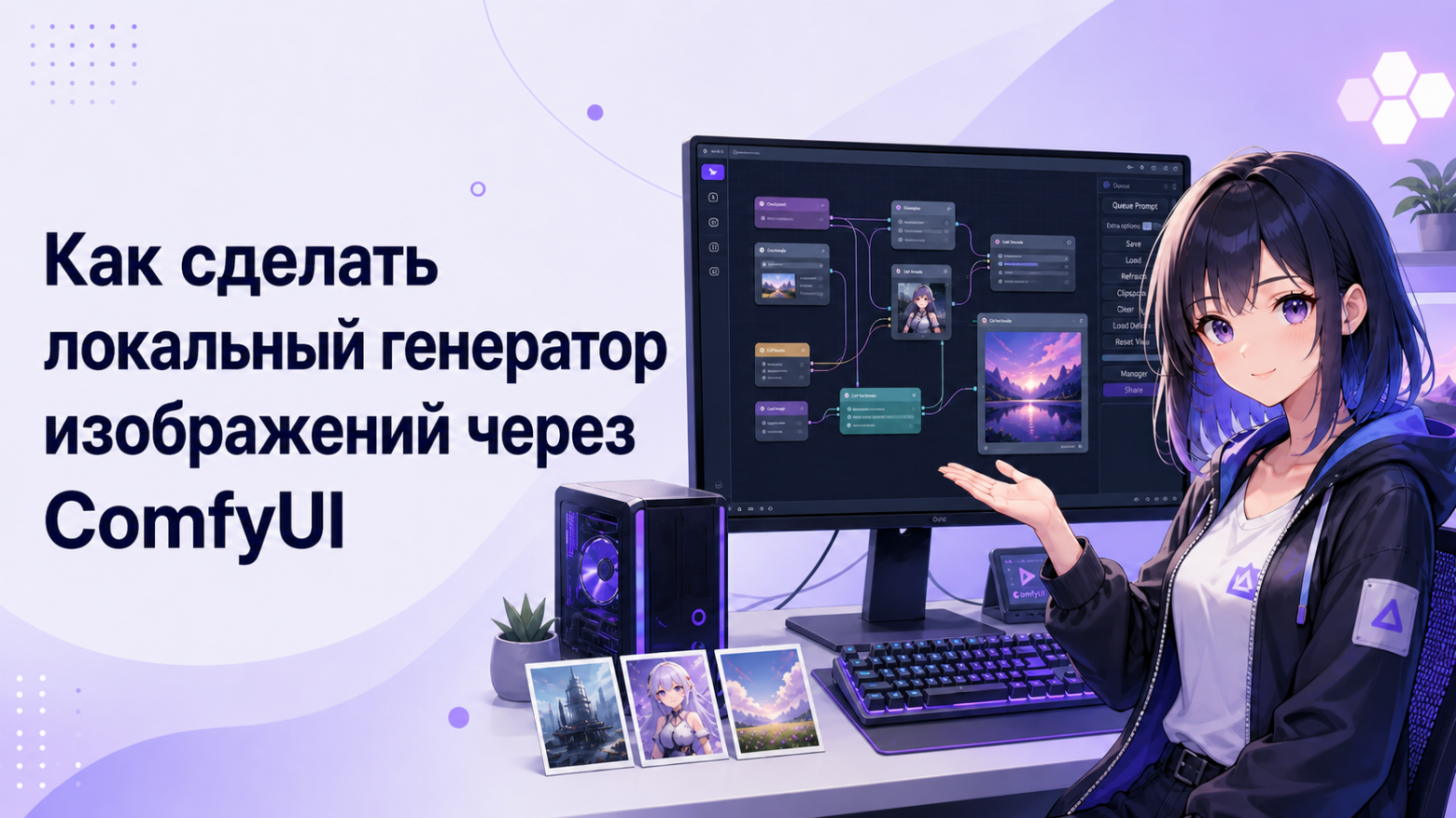 Как сделать локальный генератор изображений через ComfyUI - 1