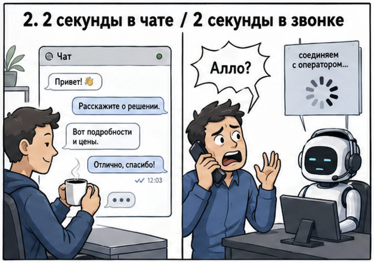 Голосовой агент — это не чатбот с телефоном: 40 часов экономии и $100, сожженные на ботах - 2