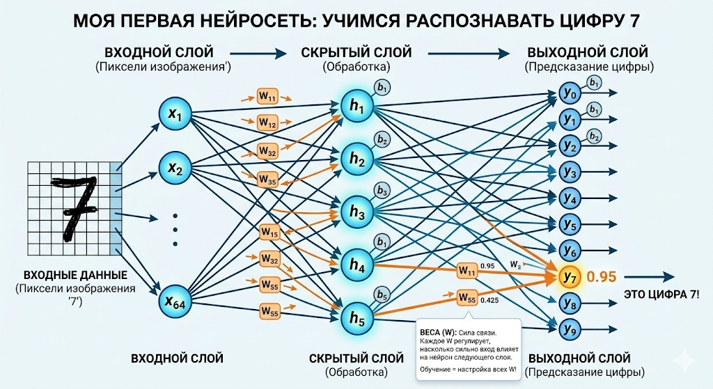 Мой первый ИИ: Пишем нейросеть на Python с нуля - 1