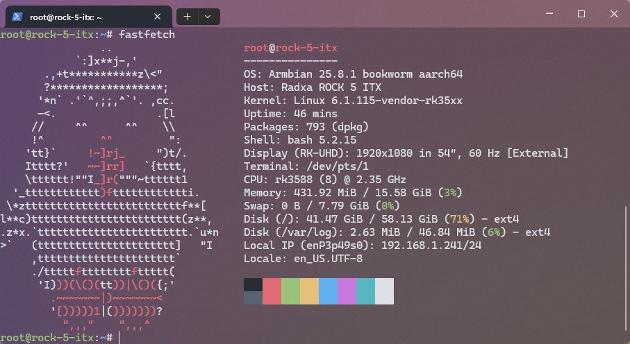 Radxa Rock 5 itx — Изучаем недорогую ITX плату с ARM чипом - 30