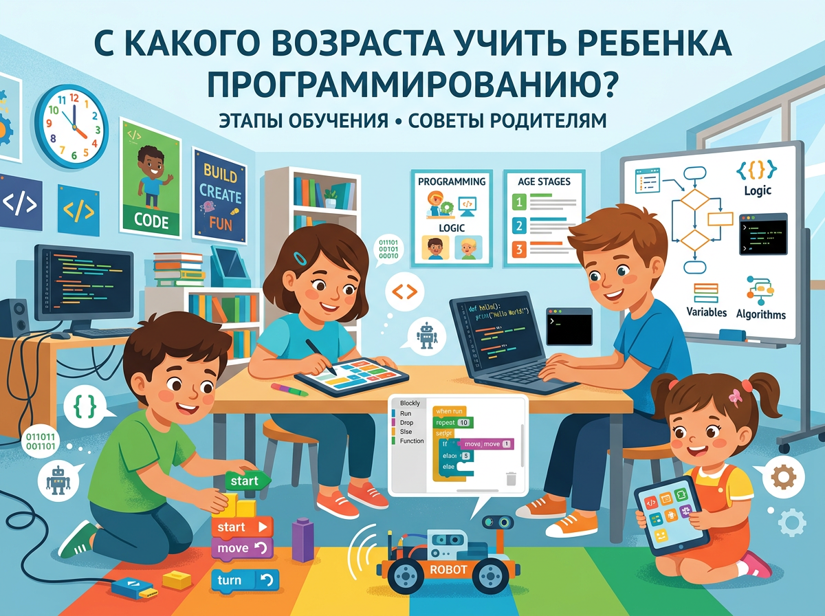С какого возраста учить ребенка программированию - 1