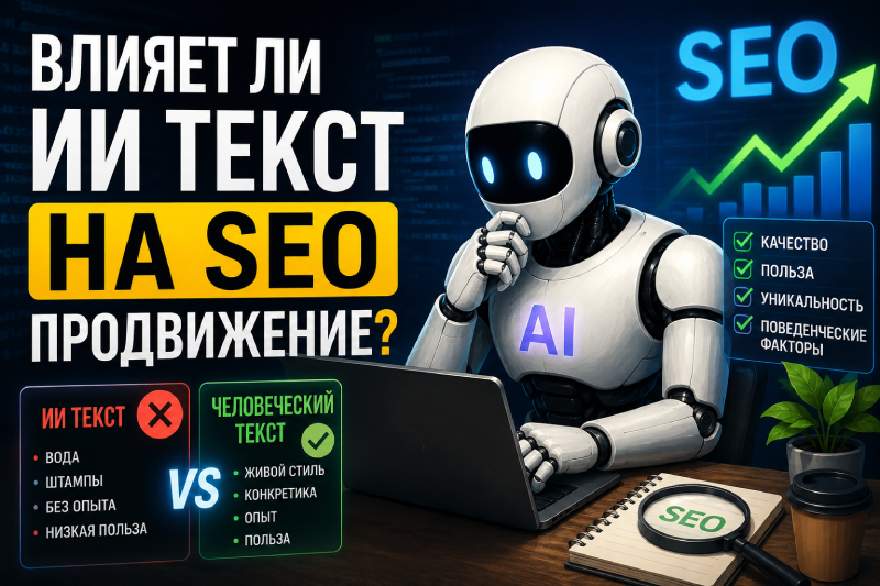 Влияет ли ИИ текст на SEO продвижение?