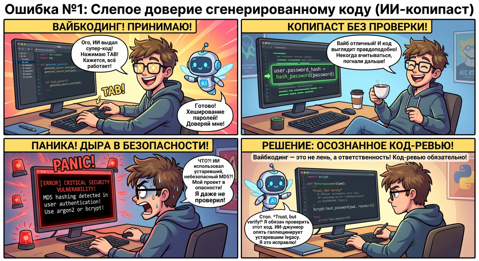 От инженера до оператора промптов: 5 главных ошибок вайбкодинга - 1