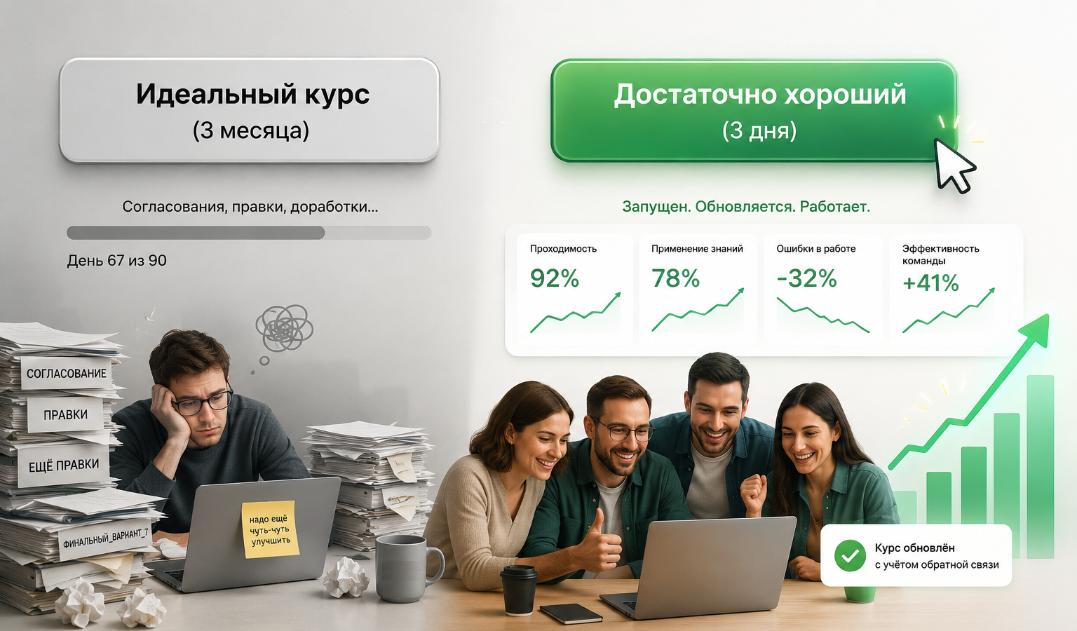 Бизнесу больше не нужны идеальные курсы: новая философия корпоративного обучения - 1