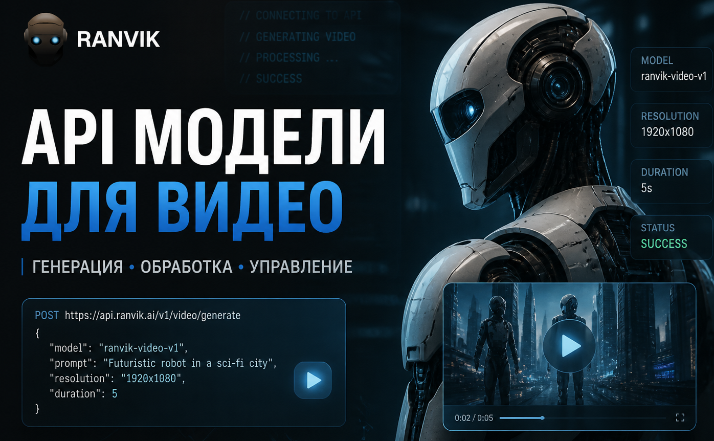 API модели для видео