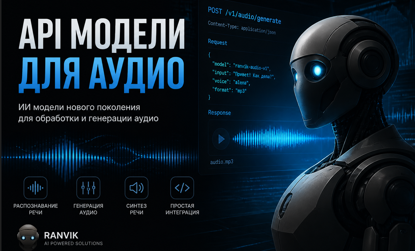 API модели для аудио