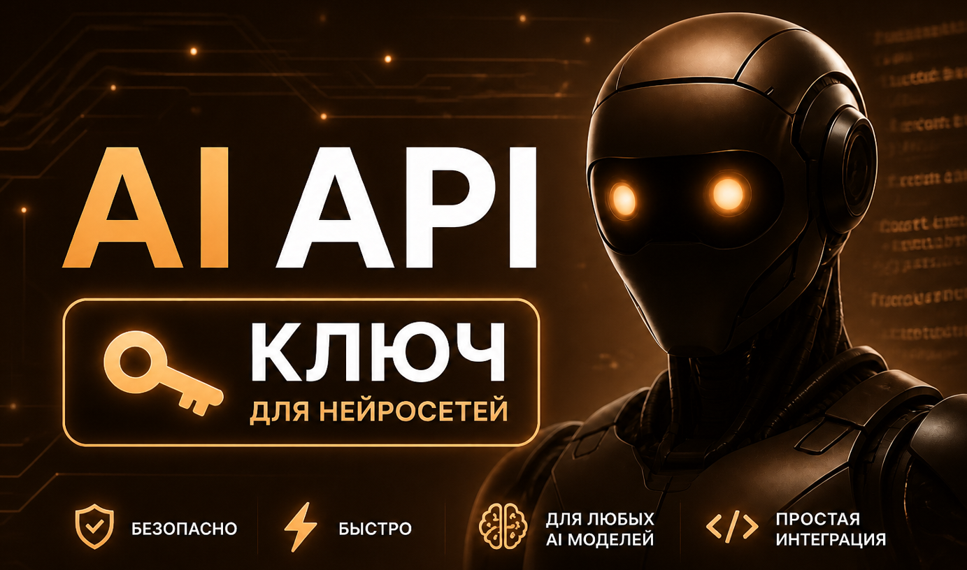 AI API ключ для нейросетей: единый доступ к ИИ-моделям через один интерфейс